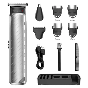 Professional 3 in 1 Hair Clippers Rechargeable Barber Face Shaving Nose Hair Trimmer Waterproof Household Outdoor