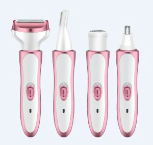 Professional 4 in 1 Women’s Body Hair Removal Kit Electric Eyebrow Trimmer Shaver for Face Leg Arm Household RV Use Waterproof IPX6