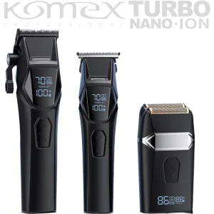 Professional Cordless Hair Clipper and Trimmer Set with Packaging Box 9000 RPM Rechargeable Electric Hair Clipper