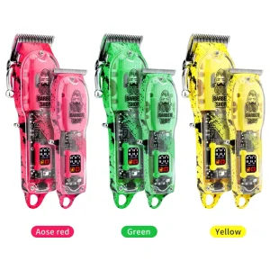 Professional Cordless Hair Clippers Men Electric Trimmer USB Power Source Stainless Steel Hotel Use Safety