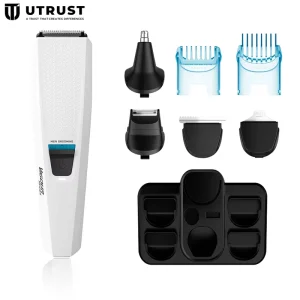 Professional Hair Clipper 40-Level Precision Dial Beard Trimmer High Speed Motor Type-C Charge 90-Min Runtime Men Grooming Kit