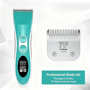Professional Pet Salon Wireless Dog Grooming Clippers Fixed Comb Blade Pet Hair Trimmer for Large Medium Dogs & All Breeds Cats