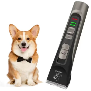 Quiet 2-Speed Rechargeable Dog Clippers Safe Easy to Use ABS Ceramic Hair Clipper Shaver for Dogs Cats Pet Grooming Trimmer