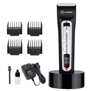 Rechargeable USB Professional 5 Speed Clippers Low Noise Pet Hair Cutter Pet Shaving Hair Kit for Dog