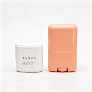 Refillable Plastic Rotating 75g Fragrqance Stick for Solid Perfume Balm Sunscreen Stick OEM