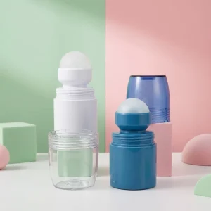 Roll on Bottle Manufacturer Body Antiperspirant Roll on Deodorant Bottle 60ml Petg Clear
