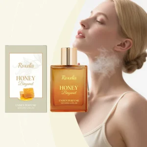 Roxelis Honey Bergamot Unisex Perfume Gentle Natural Fresh Fragrance for Women Everyday Portable and Long Lasting