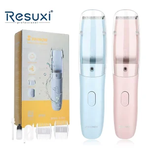 S-3327 Baby Low Noise Hair Trimmer Haircut IPX5 Waterproof Built-in Suction Vacuum Hair Clipper Hair Storage