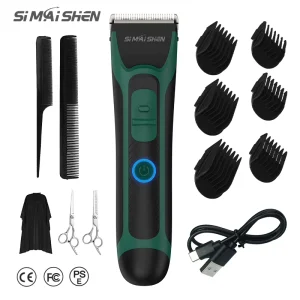 SiMAiSHEN B1 Manufacturer OEM Hair Craft Style Electric Scissors 2000 MAh Low Noise Runtime 300 Min Hair Trimmer for Men