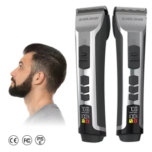 SiMAiSHEN D12 S Clipper for Barber Rechargeable Clipper and Trimmer Set Cortadora De Pelo 7000Rpm LCD Display Men Hair Trimmer