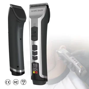SiMAiSHEN D12 S LCD Display Manufacturer Cordless USB Recharge Electric Hair Trimmer Set 7000Rpm Professional Men Hair Clipper
