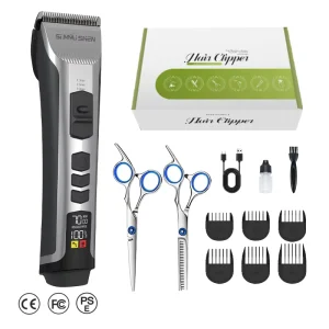 SiMAiSHEN D12 S OEM Barber Cordless Hair Cutting Machine Combo 7000Rpm 3 Speed 4H Runtime Household Men Hair Clipper Trimmer Set