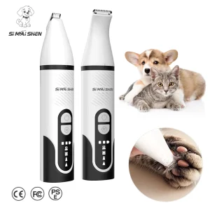 SiMAiSHEN S1 Dog Accessories 4 in 1 Pet Grooming Kit Clippers Electric Hair Scissors 4 Speed 7500 Rpm Cordless Trimmer