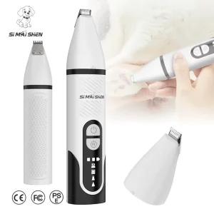 SiMAiSHEN S1 Dog Paw Clippers Professional C Port Rechargeable Battery 800Mah 4 in 1 Durable 90 Minutes Fast Hair Trimmer Kit