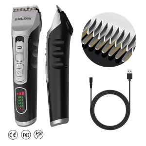 SiMAiSHEN X12 D 7000Rpm Barbershop Rechargeable Electric Engraving Hair Clipper Smart Digital Display Professional Hair Trimmer