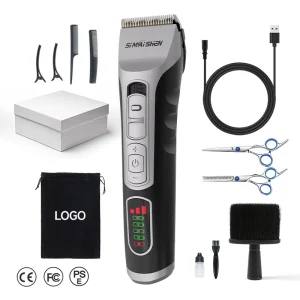 SiMAiSHEN X12 D Powerful Hair Clipper Barber Haircut Stainless Steel Ceramic Blade Clipper 7000Rpm 2200mAh Battery Trimmer Set