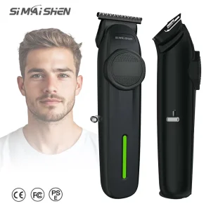SiMAiSHEN Y6 Professional Grade Barber Supplies Metallic Engraved T Blade Hair Clippers and Trimmers Durable Runtime 330 min