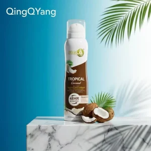 Siglo Factory 150ml 48H Sweat Odor Control Coconut Fragrance Women Antiperspirant Deodorant Spray OEM ODM