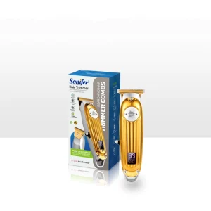 Sonifer SF 9541 Golden Metal Body Hair Trimmer Washable USB Charging Hair Beard and Hair Trimmer