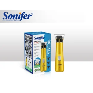 Sonifer SF 9592 T Type 0 Tooth Knife Head Hair Clipper Luxury Golden Design Easy Handle Hair Clipper