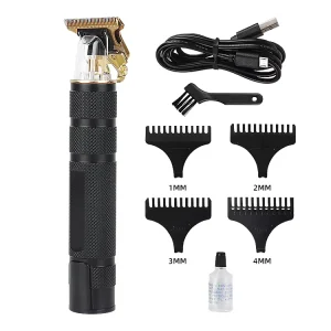 Supermarket Factory Price DC Motor Professional Barber T Hair Clipper Cordless Electric LED Hair Trimmer for Men