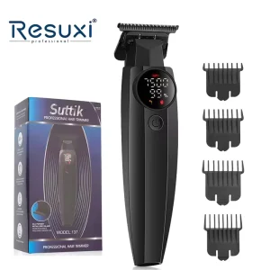 Suttik 137 1000mah Electric Clippers Barber Hair Cutter Machine Men’s Hair Clipper Ceramic Blades Hair Trimmer