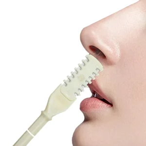 T 1100 Portable Double head Nose Shaver Manual Safe 360° Rotating Nose Hair Trimmer