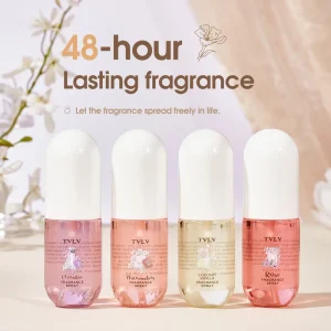 TVLV 50ml Unisex Perfume Non-Alcoholic Coconut Rose Fresh Fragrance Spray Long-Lasting Scent