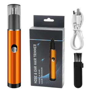 USB Electric Nose Hair Trimmer ABS Material Washable Detachable Blade Head Mens Nose Hair Shaver