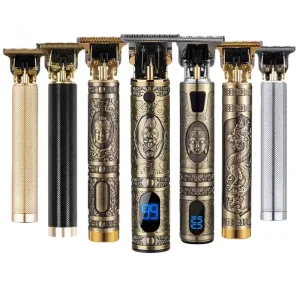 USB Vintage T9 0MM Carving Professional Hair Trimmer Beard for Man Electric Cordless Hair Cutting Machine Barber Clipper