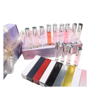 Unisex Travel Set High Quality Premium Gift Box Designer Brand 10ml Mini Cologne Perfume