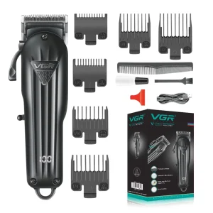 V 282 Adjustable Stainless Steel Hair Cutting Machine Cordless Trimmer Men Professional Rechargeable Barber Electric Outdoor