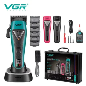 VGR V 035C Magnetic Levitation Electric Hair Clipper Professional Grade 11000RPM Hair Trimmer Machine High end Push Shear