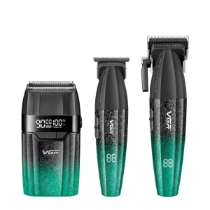 VGR640 Cross Border Electric Haircut Kit Men Salon Grade Bleaching Attachment Rechargeable Hair Clippers Professional Trimmer