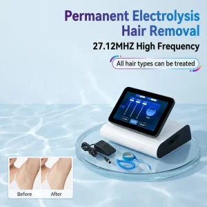 Version PRO Aesthetic Clinic 27.12MHZ High Frequency Epilator Multi K5 0.8mm Electrolysis Hair Machine Removal with Needle100