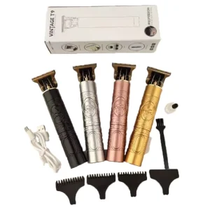 Vintage T9 Electric Hair Clipper Professional Hair Cutting Machine Home Shaver Trimmer for Men Beard Haircut Machine USB