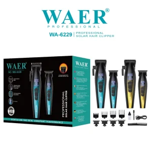 WAER Professional Electric Hair Clipper and Hair Trimmer Set Fast Charging for Household Commercial Use