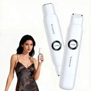 Waterproof 2 in 1 Bikini Trimmer Women Electric Razor Pubic Hair Remover for Underarm Legs Bikini Area