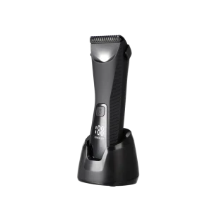 Waterproof Ceramic Body Hair Trimmer and Epilator for Men Grooming Shaver Beard Trimmer Kit with 600mAh Battery and >120min Runtime