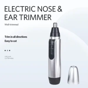 Waterproof Electric Nose Hair Trimmer Battery operated Ear Trimmer Washable Rotary Cutter Head Electric Trimmer for Men