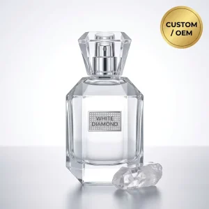 White Diamond Crisp Clean Floral Fragrance OEM Custom Bright Mineral Tone Unisex Perfume