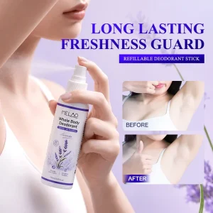 Whole Body Odor Control Aluminum Free Plant Based Long Lasting Fresh Protection Lightweight Fine Mist Daily Care Deodorant Spray