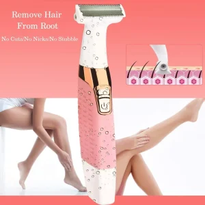 Women Epilator Electric Razor Hair Removal Painless Face Shaver Bikini Pubic Groin Hair Trimmer