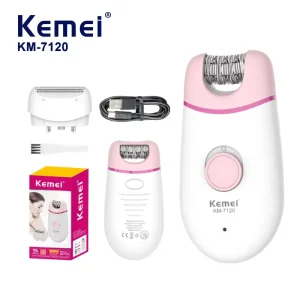 Women’s Epilator 2 in 1 7000RPM Stainless Steel Blade 400mAh USB Rechargeable Female Bikini Electric Shaver