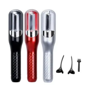 XBH Cordless Electric Split End Trimmer Dry Damaged Hair Remover LCD Temperature Display PTC Heater Household Use