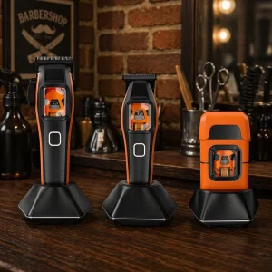YX 0001 Pro Barber Hair Clippers Oil Head Detail Trimmer Set Vector Motor Charging Hair Cutting Machine Kit